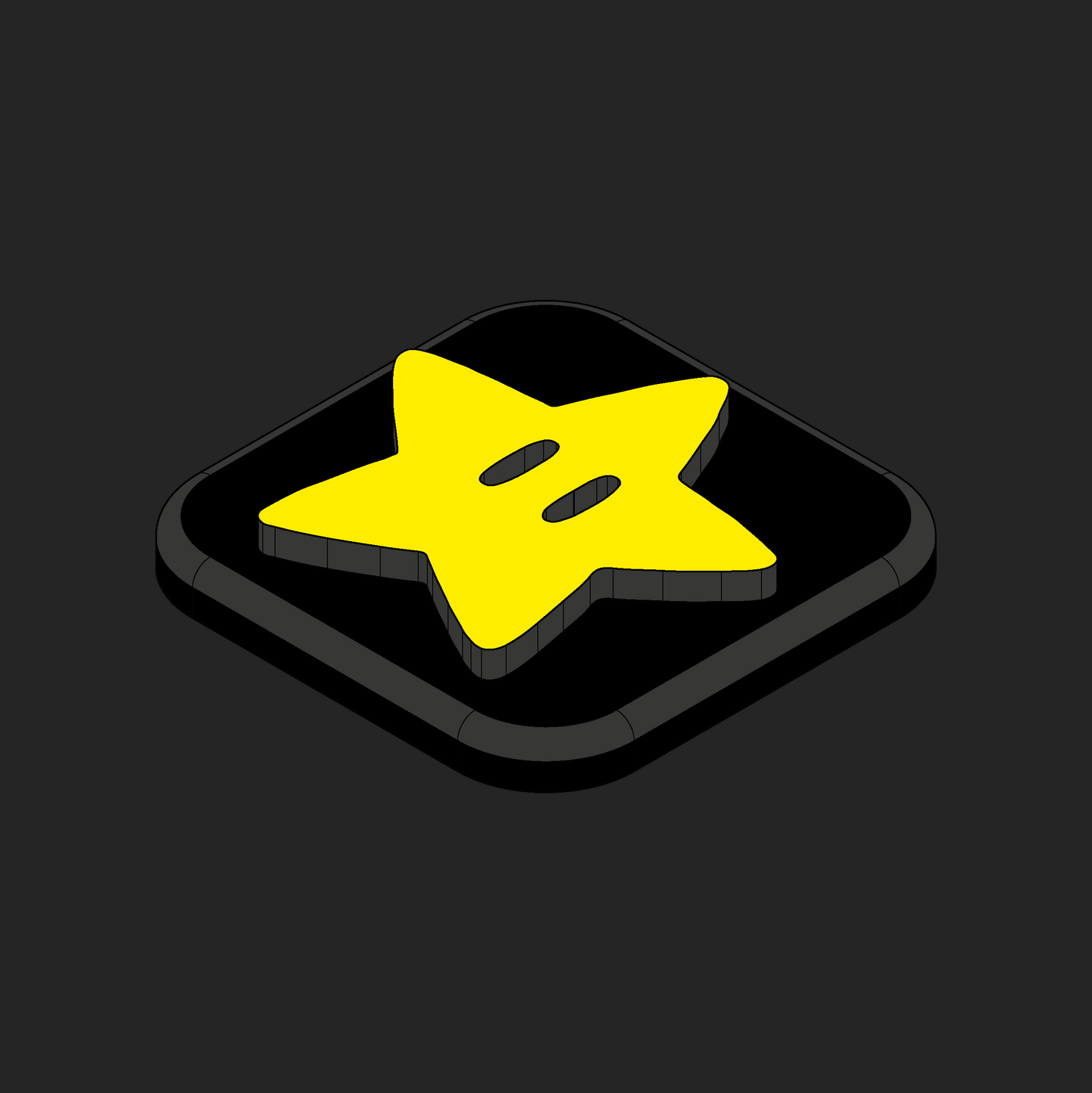 Mario Star Velcro Patches - 1x1