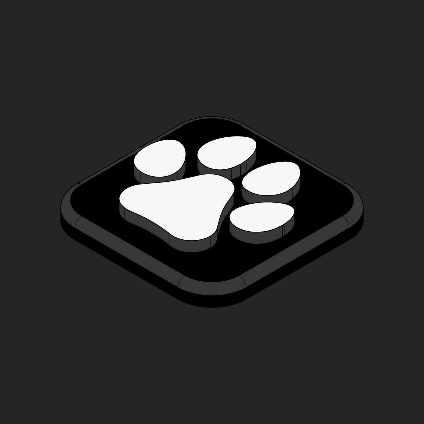 Dog Paw Velcro Patches - 1x1