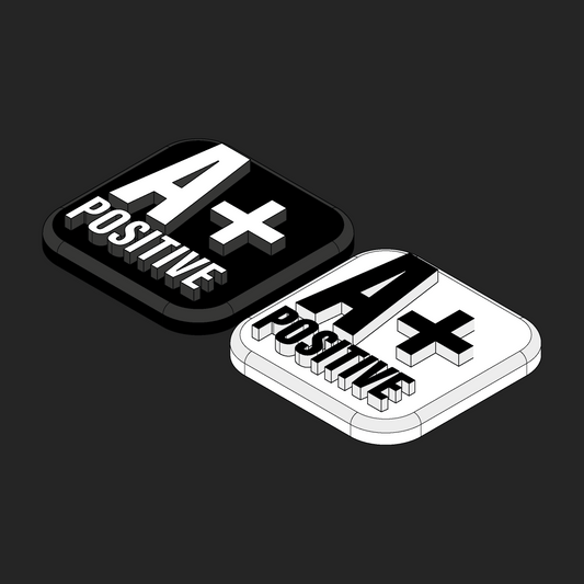 Blood Type Velcro Patches - 1x1 - All Variants