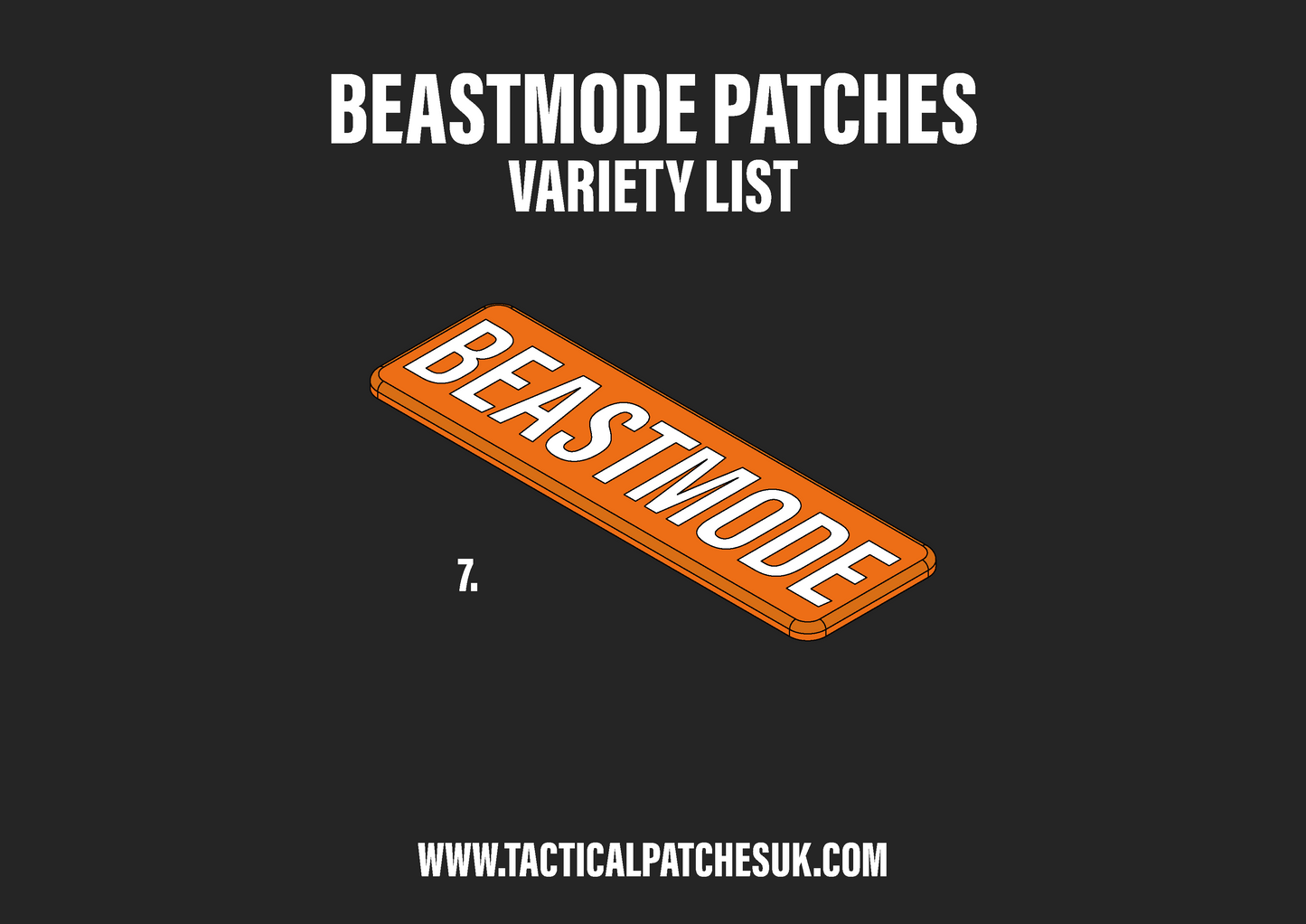 Beastmode Velcro Patches