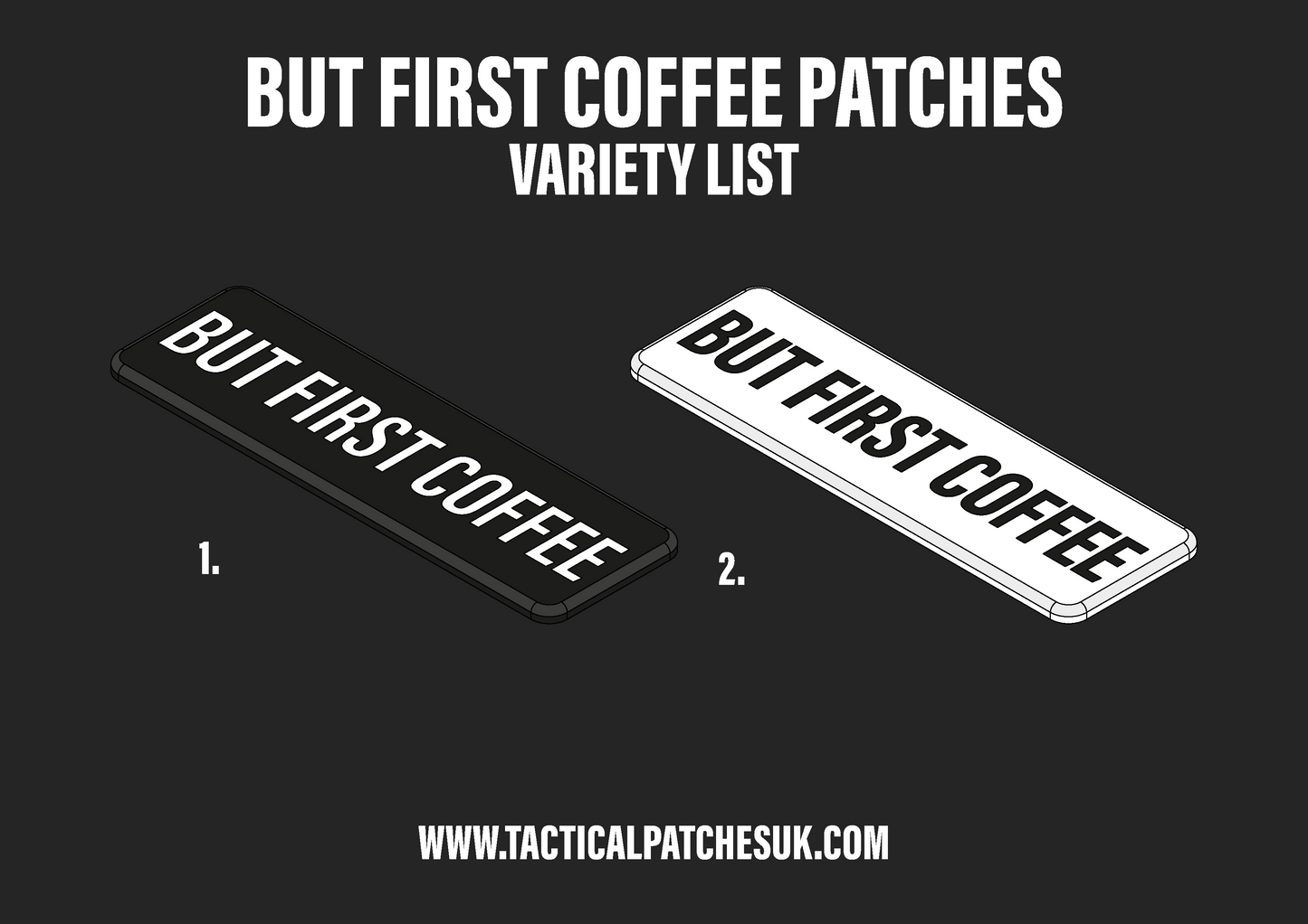 But First Coffee Velcro Patches