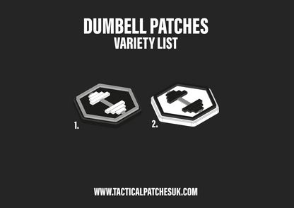 Gym Weight Hexapatch Velcro Patches