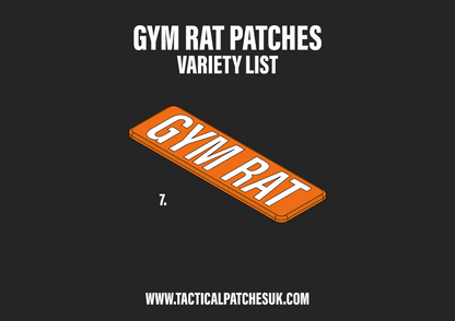 Gym Rat Velcro Patches