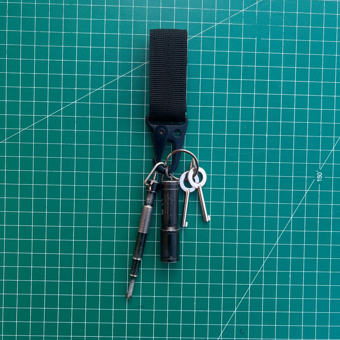 Molle Clip Nylon Keychain