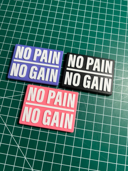 NO PAIN NO GAIN - Velcro Patch