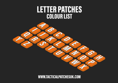 Letters 1x1 Velcro Patches - Multi-Colour