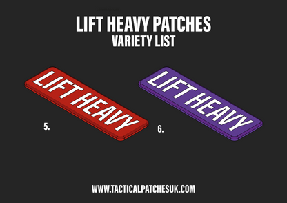 Lift Heavy Velcro Patches