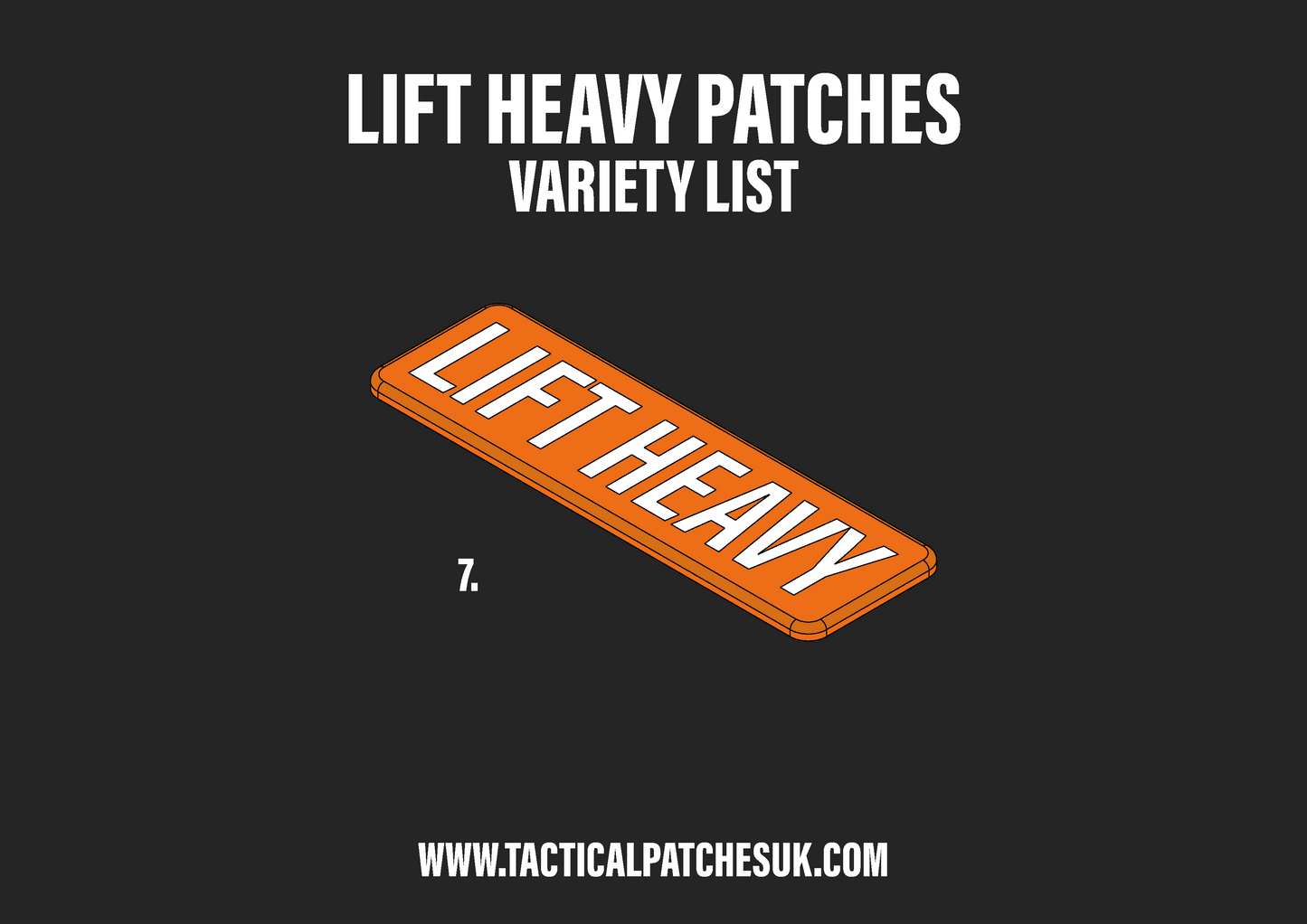 Lift Heavy Velcro Patches