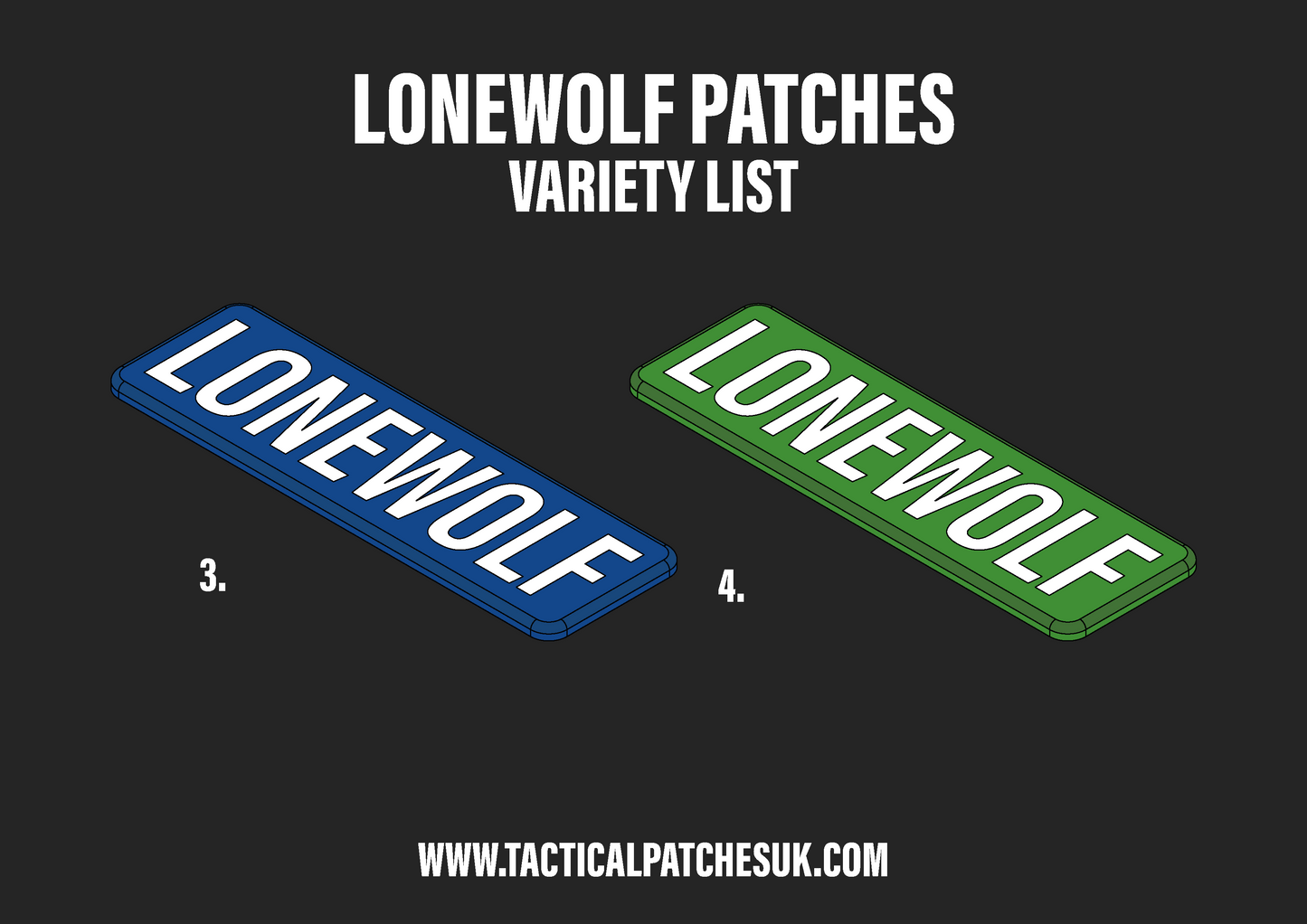 Lonewolf Velcro Patches