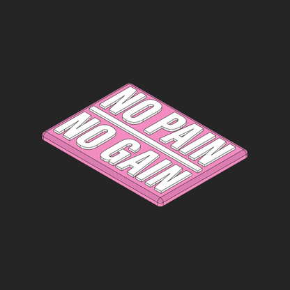 NO PAIN NO GAIN - Velcro Patch