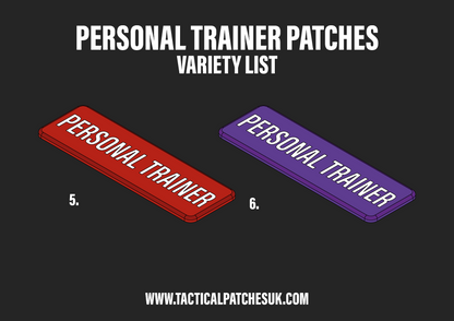 Personal Trainer Velcro Patches