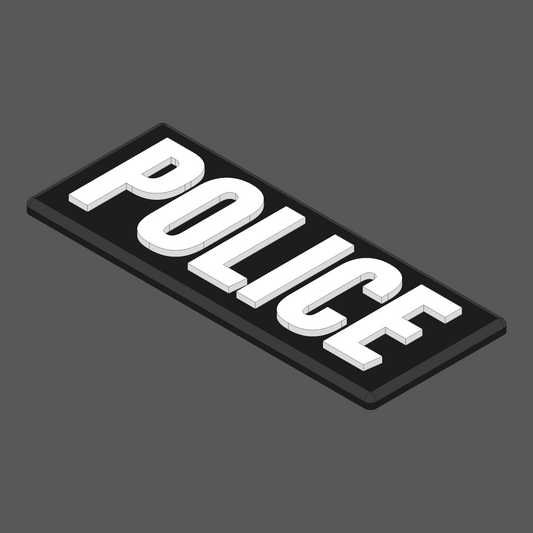Police Text Velcro Patch