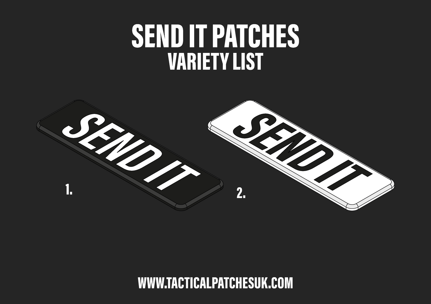 Send It Velcro Patches