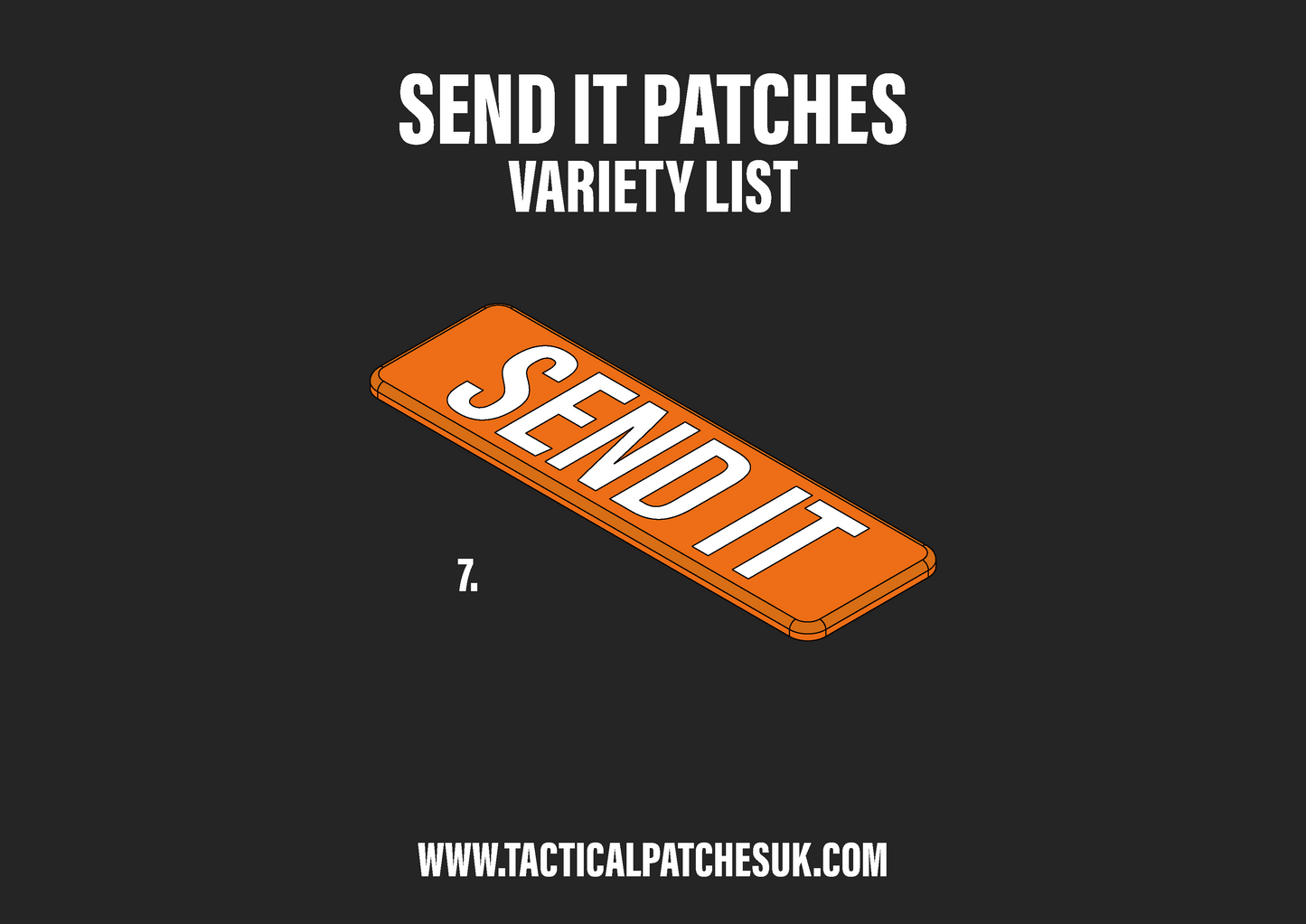 Send It Velcro Patches