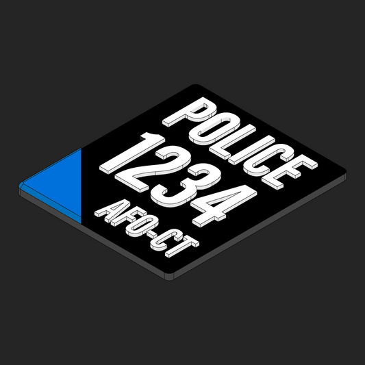 Colour Team Police Patches - Fully Customisable