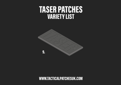 TASER Text Velcro Patch