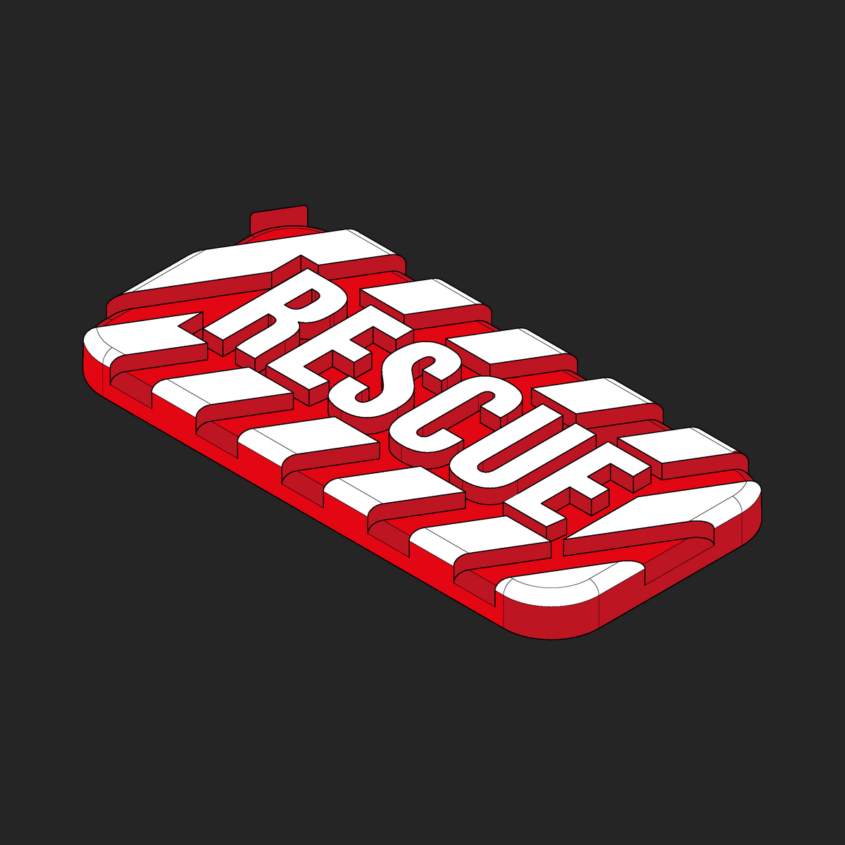 Simple Rescue Patch Rescue Velcro Patches - Emergency Services - TacticalPatchesUK - 1x2 ...