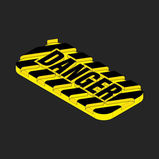 Danger Velcro Patches - 1x2