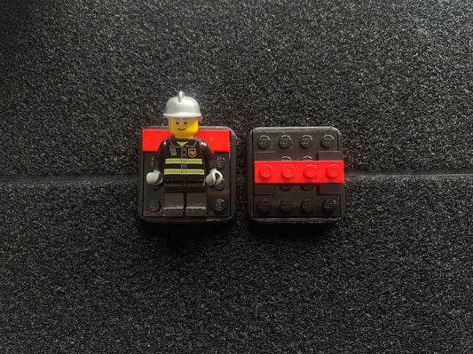 Fire Fighter Lego Patch Set