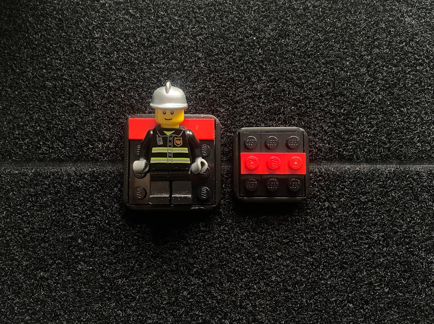 Fire Fighter Lego Patch Set - Velcro