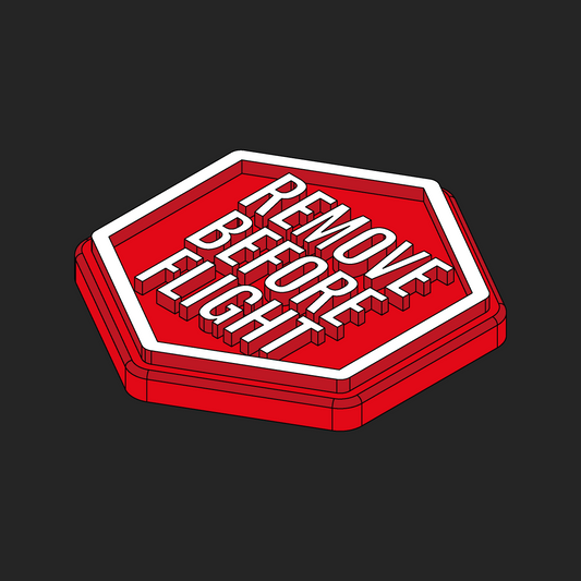 Remove Before Flight Hexapatch Velcro Patches