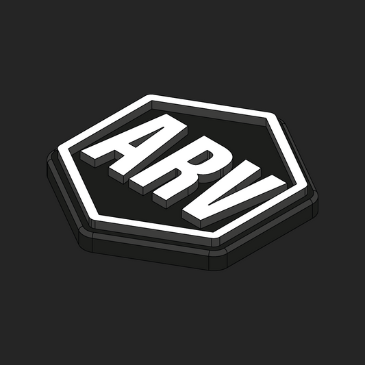 ARV Text Hexapatch Velcro Patches