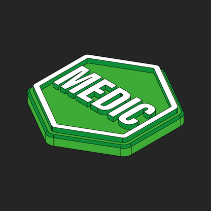 Medic Green Hexpatch Velcro Patches