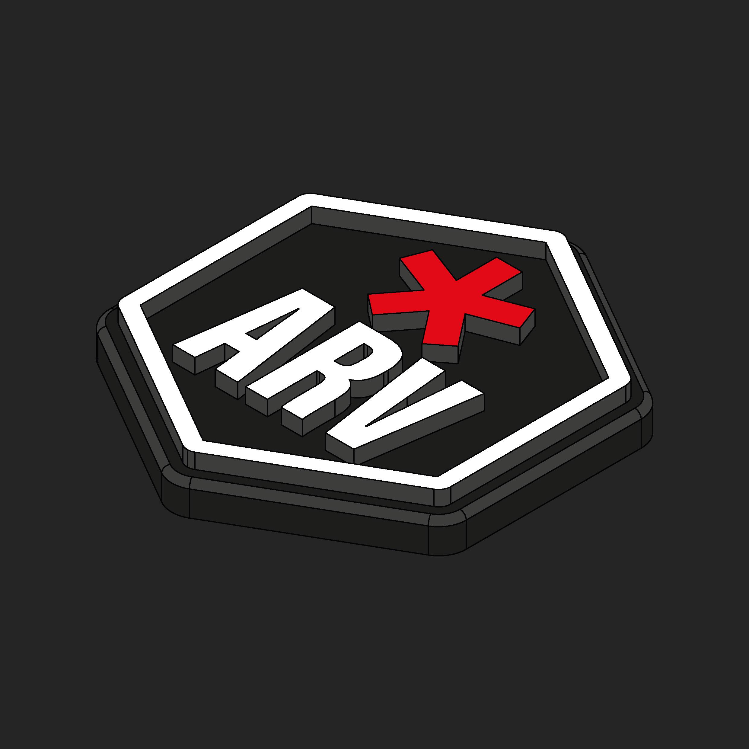 Arv Sticker AFO Hexagon Velcro Patches - Police - Emergency Services ...