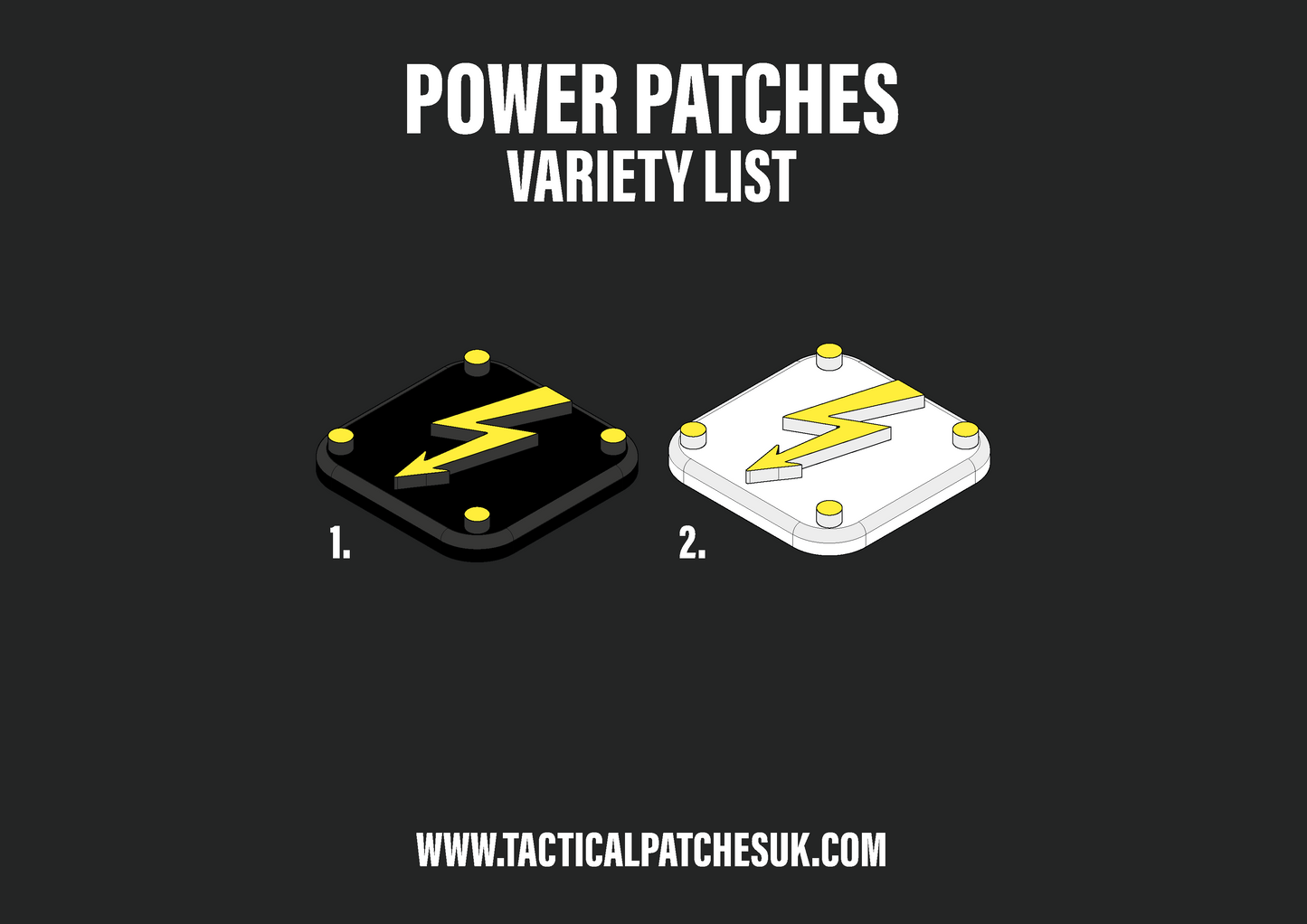 Power Velcro Patches - 1x1