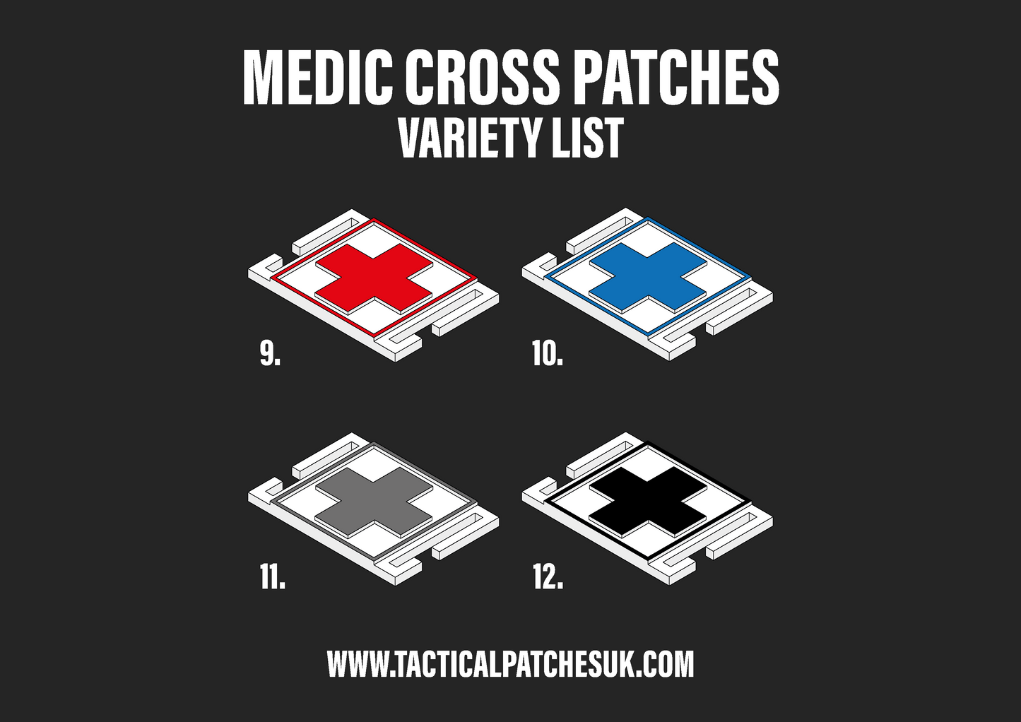 Medic Cross Molle Patches