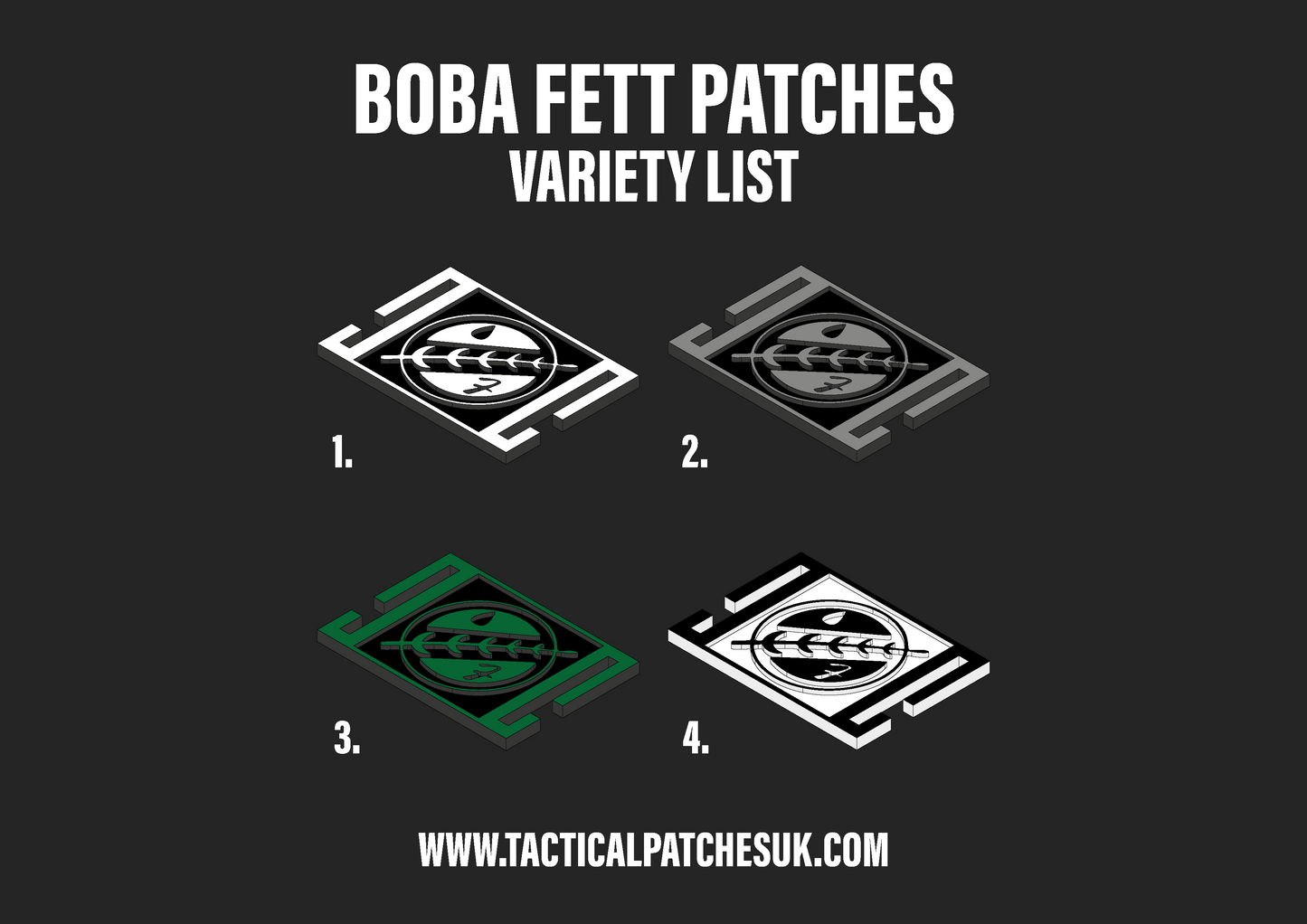 Boba Fett Molle Patches