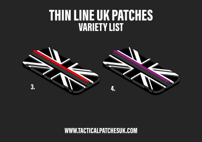 Thin Line Emergency Services Velcro Patches - 1x2