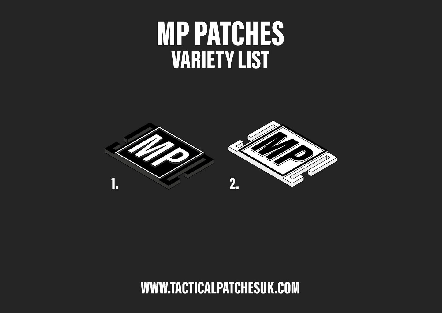 MP Military Police Molle Patches