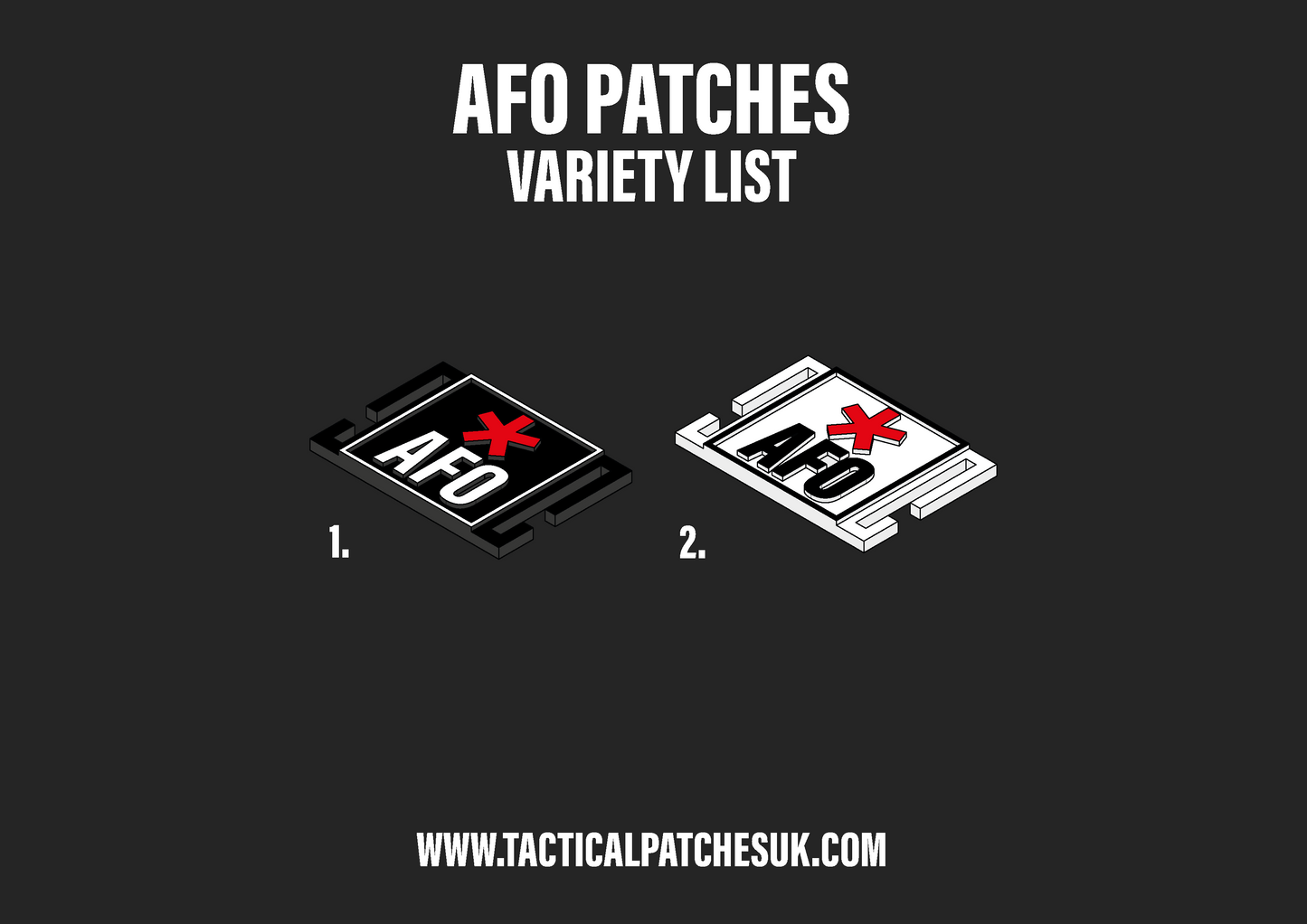 AFO & Star Molle Patches