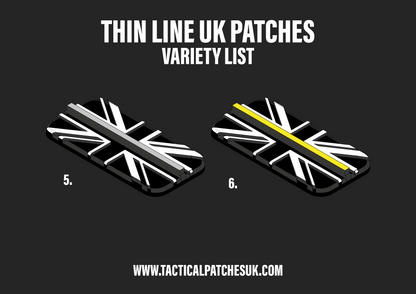 Thin Line Emergency Services Velcro Patches - 1x2
