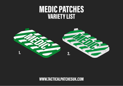 Medic Green Velcro Patches - 1x2