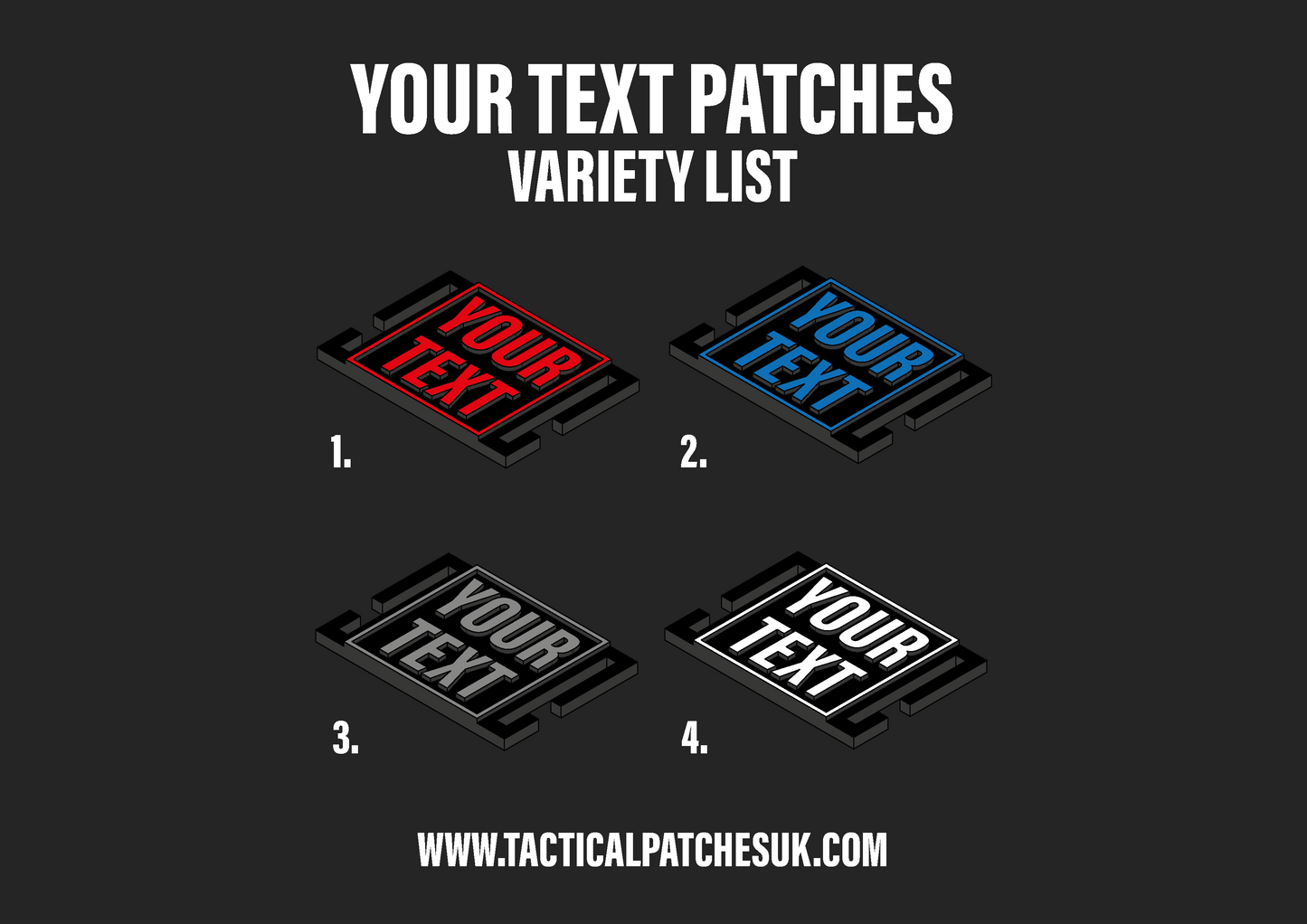 Custom Your Text Molle Patches