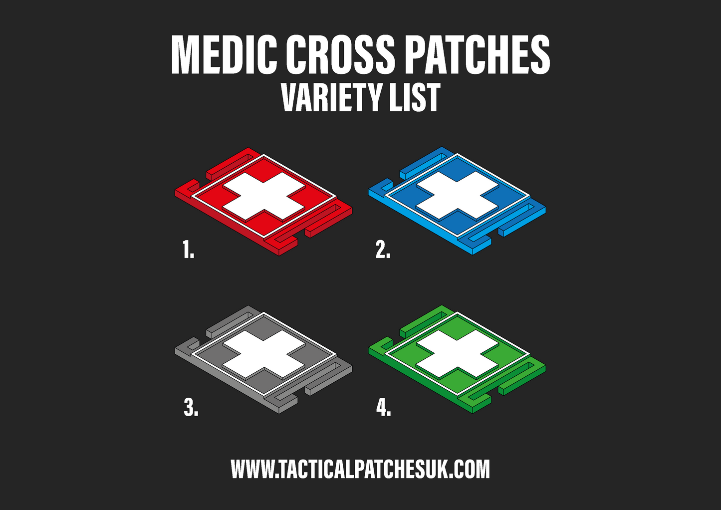 Medic Cross Molle Patches