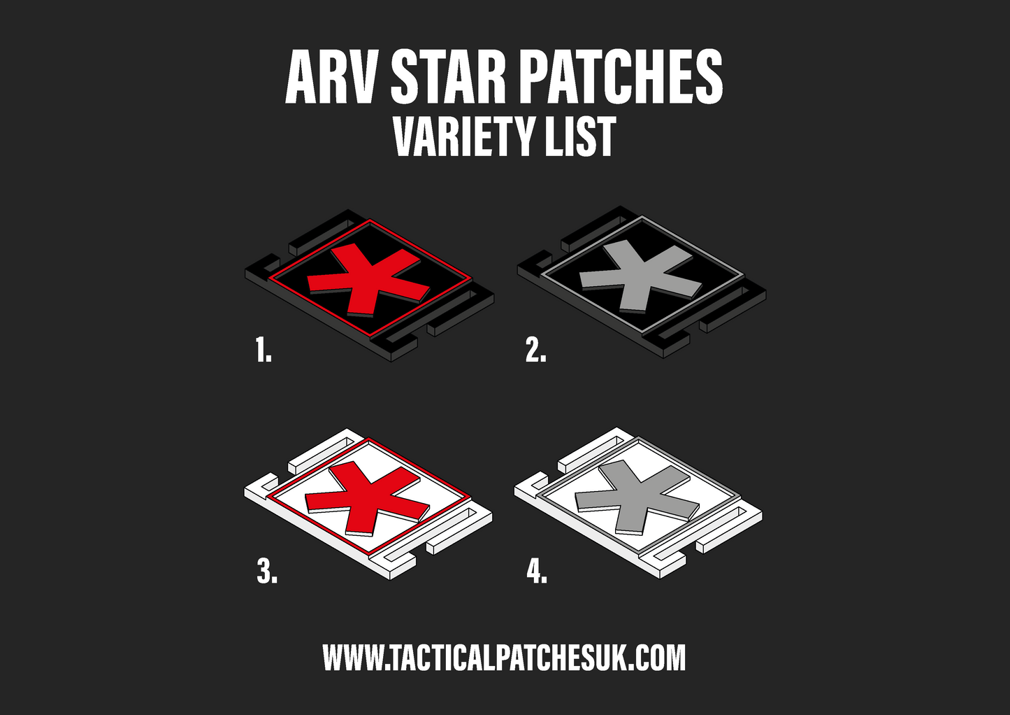AFO/ARV Star Molle Patches