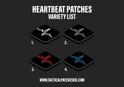 Heartbeat Velcro Patches - 1x1