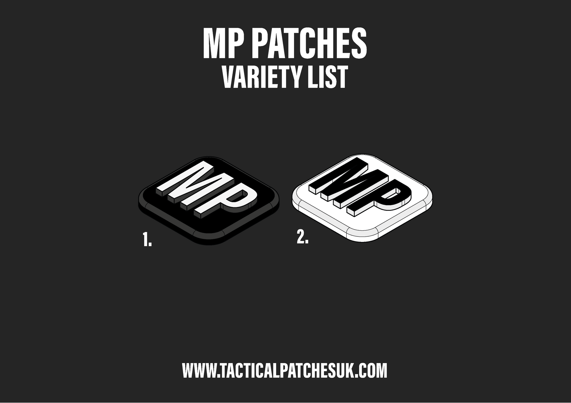 MP - Military Police Velcro Patches - TacticalPatchesUK - 1x1 ...