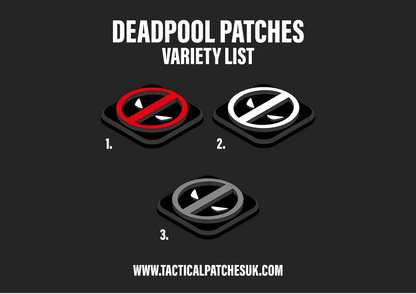 Deadpool Velcro Patches - 1x1