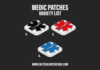 Paramedic Velcro Patches - 1x1