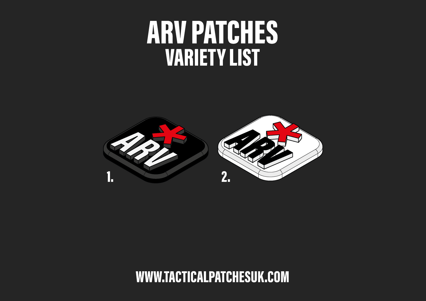 ARV & Star Velcro Patches - 1x1