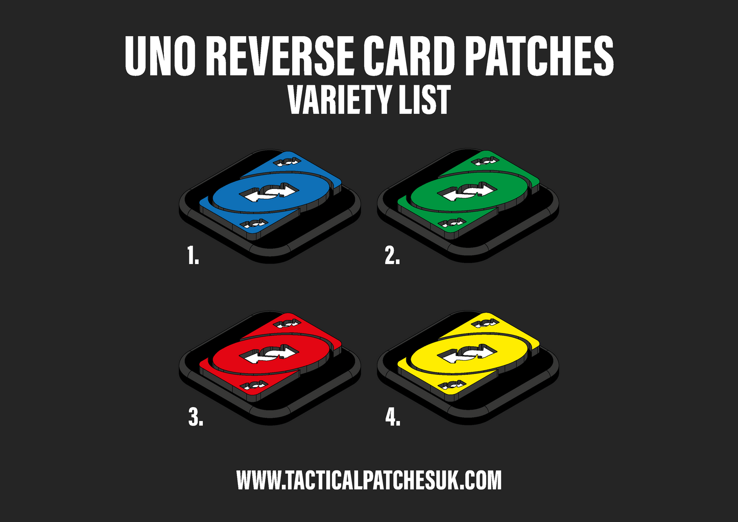 Uno Reverse Velcro Patches - 1x1