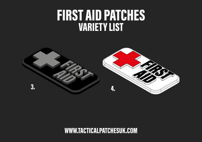 First Aid & Cross Velcro Patches - 1x2