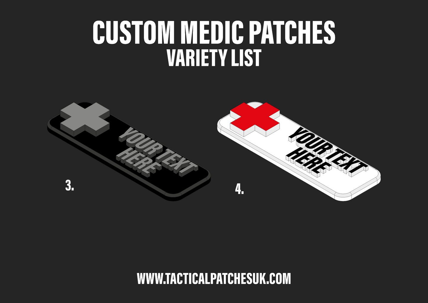 Custom Medic Velcro Patches - 1x3