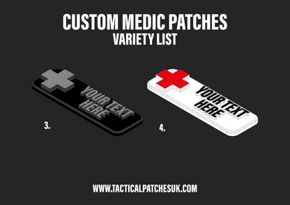 Custom Medic Velcro Patches - 1x3
