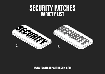 Security Velcro Patches - 1x2