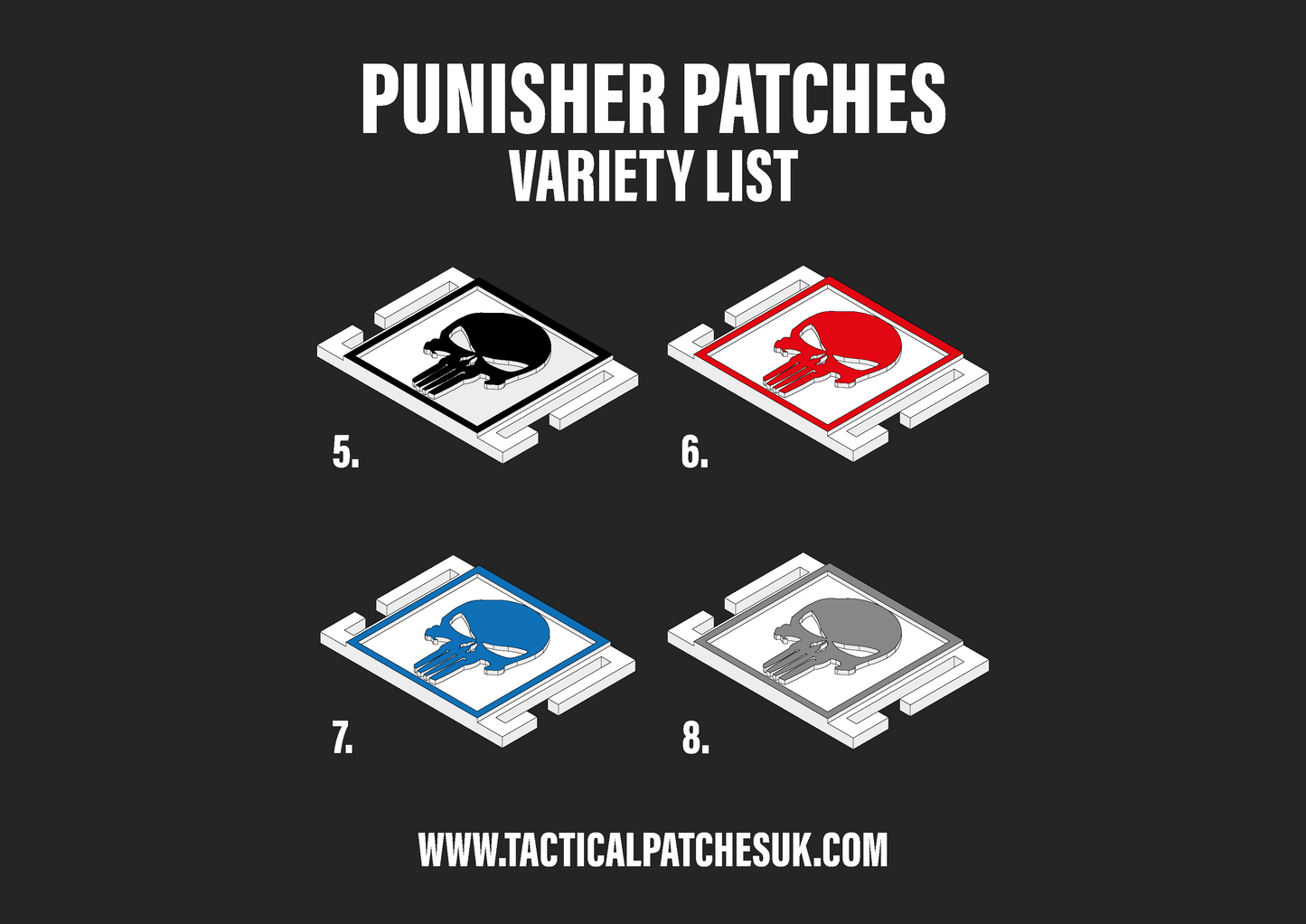 Punisher Molle Patches